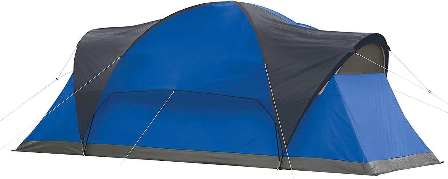 Coleman Camping Tent | 8 Person Montana Cabin Tent with Hinged Doors